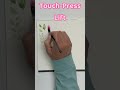 Easy Watercolor Leaf & Petal Stroke #youtubeshorts #watercolortutorials