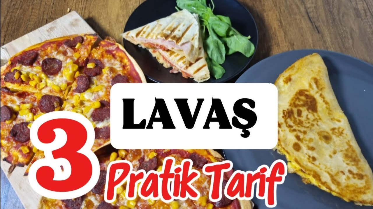 LAVAŞ İLE PRATİK TARİFLER / TEK LAVAŞ❗️3 TARİF‼️