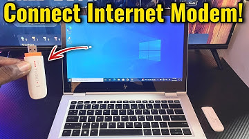 How to Access the Internet Using a Modem | Connect a Modem to your Laptop 