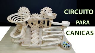 Máquina de Marble Machine Automático de madera, Circuito de Carreras Para Canicas