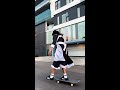 This maid's preferred method of transportation is by... skateboard?! 🛹