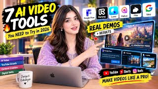 🔥 7 Best AI Video Tools in 2026 😱 | Free AI Video Kaise Banayein? (Live Demo)