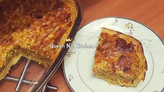 صينية عجة القرنبيط( الزهرة ) مع البطاطس الغنية بالفرن|| Loaded cauliflower potato casserole