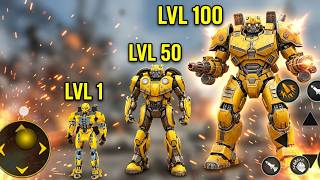 Yellow Robot Strike: Multi Car & Jet Robot Transformation Battle 🤖💛 screenshot 2