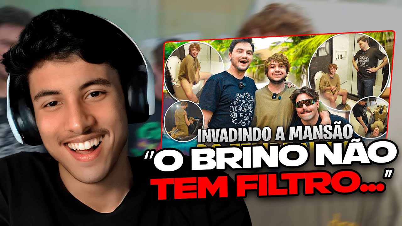 RENATO REAGE: BRINO INVADIU A MANSÃO DO FELIPE NETO COM O T3DDY! | BRUNINZOR
