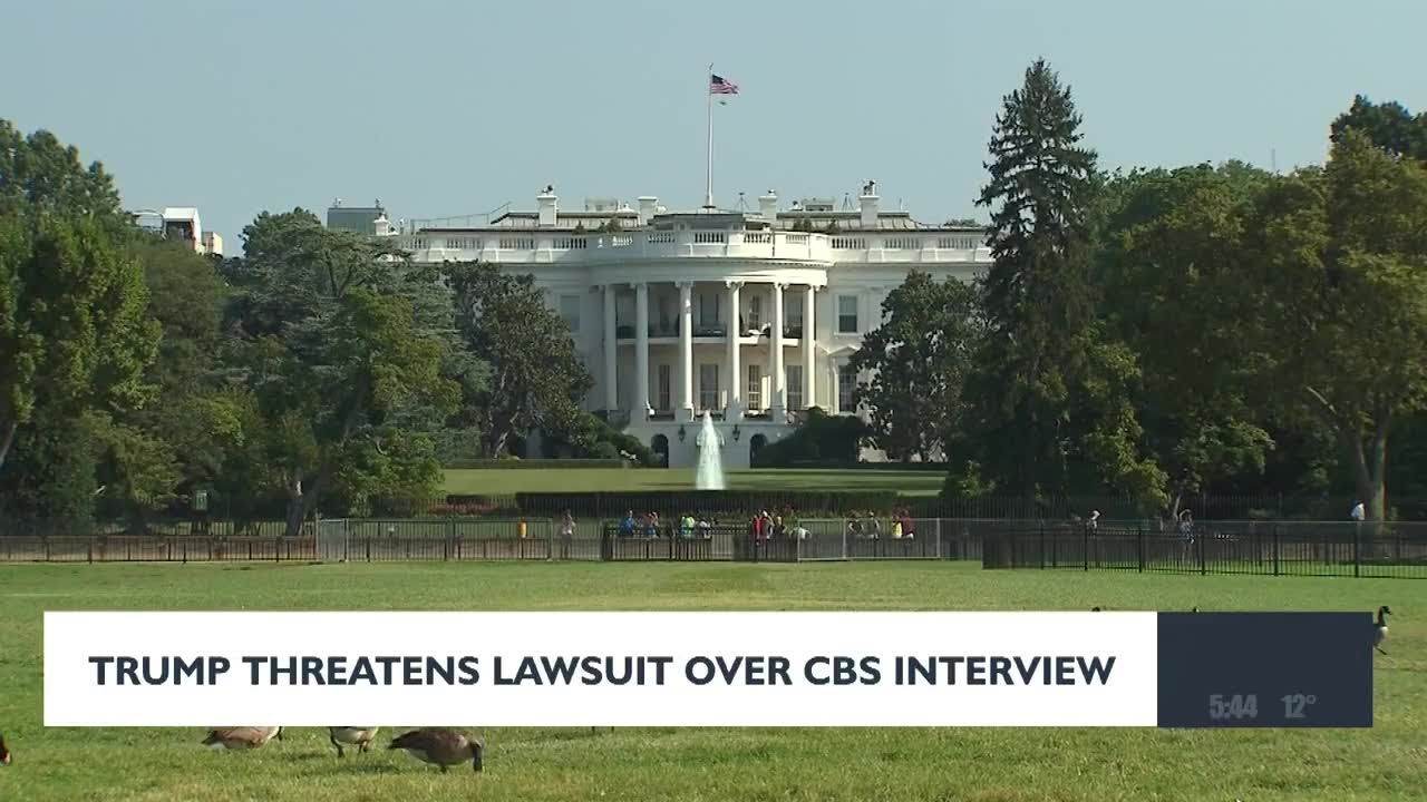 Trump Threatens Lawsuit Over CBS Interview