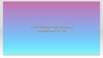 Error: Cannot read property 