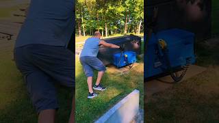 Setting A Wilbert Monticello With A Hilljoy gravesite cemetery funeral burialvault hilljoy