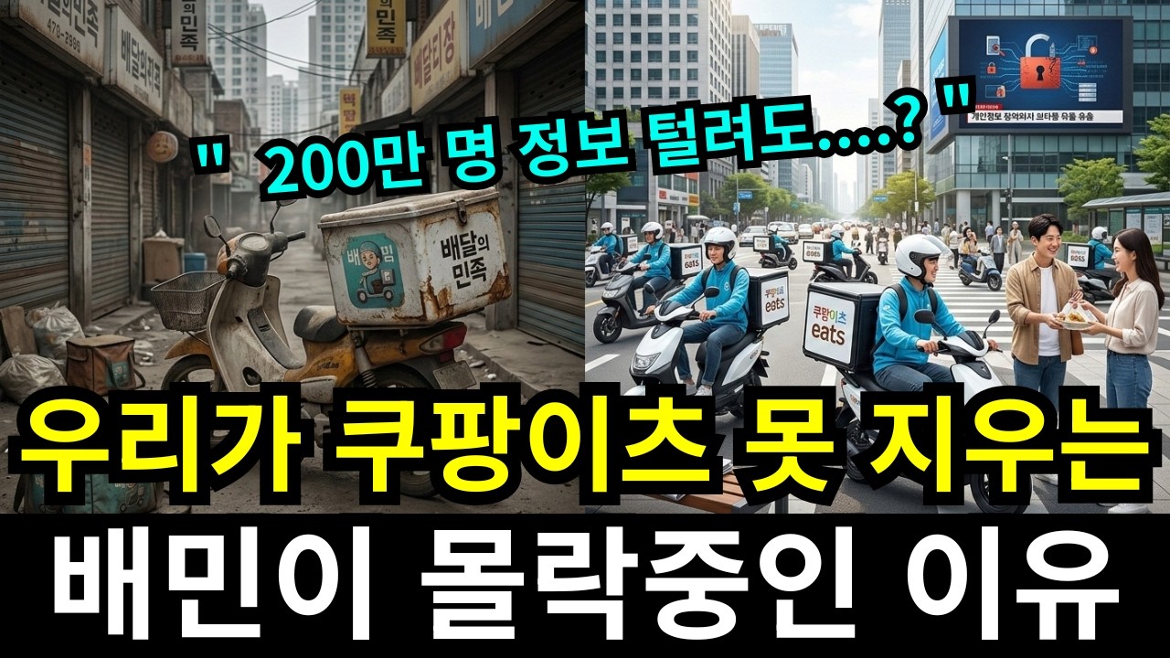 누구는 200만명 개인정보 유출에도 잘나가는데... 배달의 민족은 어쩌다 이 지경이 되었나?