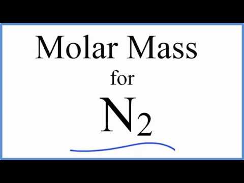 Molar Mass / Molecular Weight of N2: Nitrogen Gas