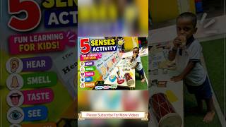 5 Senses Learning Activity for Kids | Fun Preschool Learning 🧒👂👃👅👀✋ #Shorts #viral #yts #ytshorts