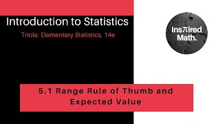 5 1 Range Rule of Thumb and Expected Value