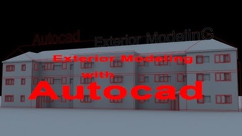 Exterior modeling in 3ds max | Working with Autocad Files-3ds max İmport and Modelling