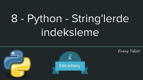 8 - Python - String