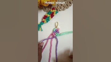 macrame fish tail keychain tutorial step by step|#macrame #diy #keychain #fyp