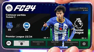 FIFA 16 MOD EA FC 2024 ANDROID ATUALIZADO COM GRÁFICOS DE PS5 E TRANSFERÊNCIAS 23/24