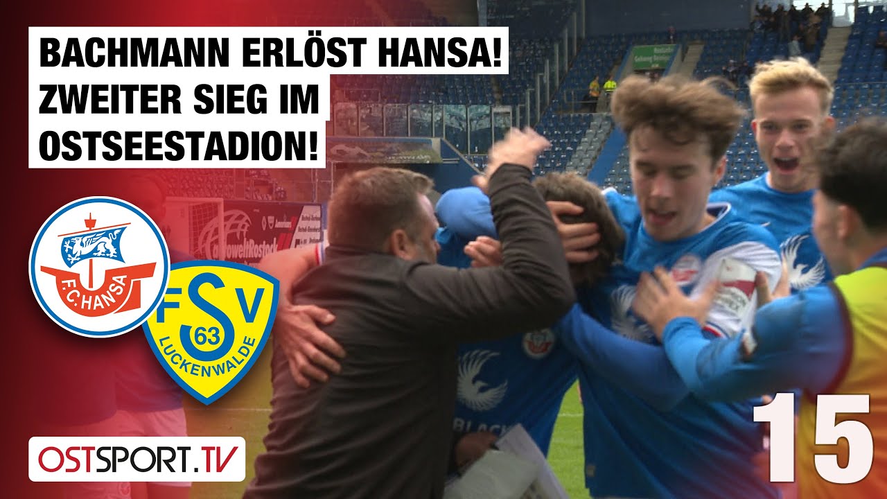 Traum-Konter erlöst Rostock im Ostseestadion: Hansa Rostock - Luckenwalde | Regionalliga Nordost