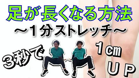 一瞬で 3センチ たった3つのストレッチで脚が長くなる 身長を伸ばす方法 一瞬で 3センチ たった3つのストレッチで脚が長くなる 身長を伸ばす方法