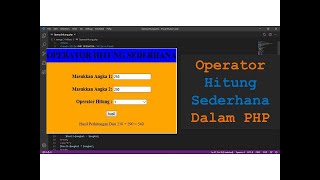 Operator Hitung Sederhana Dalam PHP