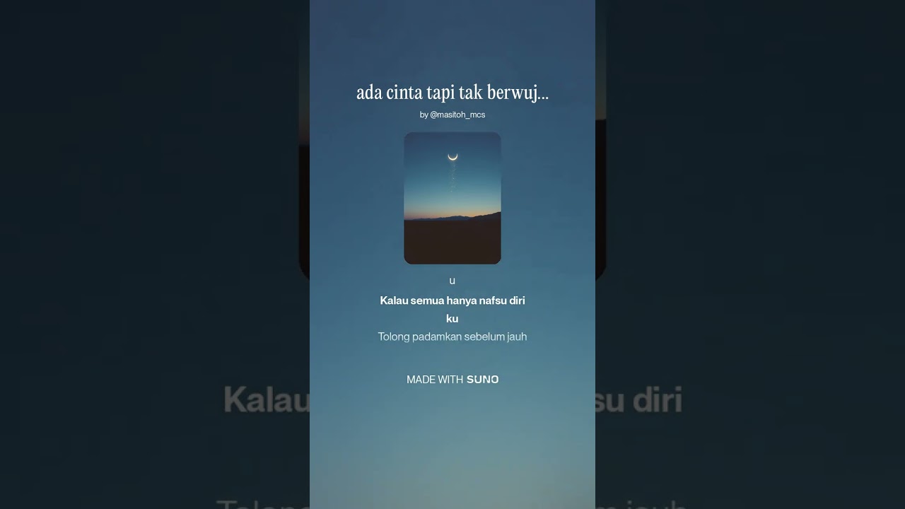 Ada cinta tapi tak berwujud