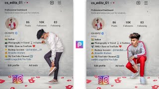 Instagram Profile Wall Photo Editing in Picsart || Picsart Creative Instagram Photo Editing 2022 screenshot 4