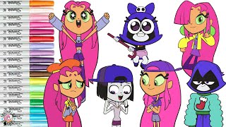 Teen Titans Go Coloring Book Compilation Best of Starfire and Raven