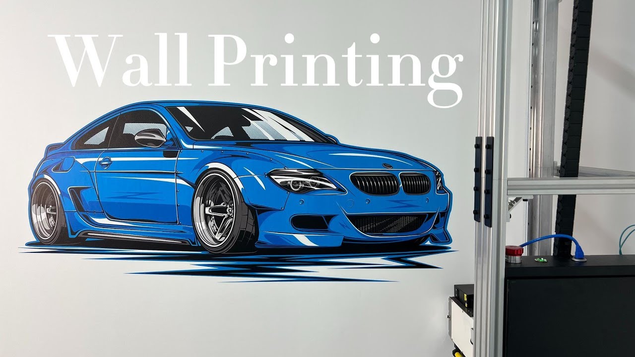 Wall Printing BMW Car
