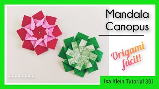 Como fazer uma mandala de origami | Canopus [Tutorial 301]