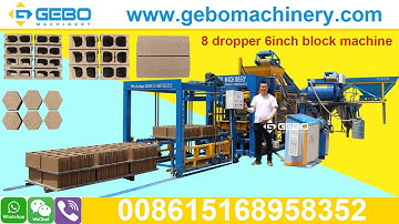 Jamaica new design QT6-15 fully automatic 8 dropper 6inch hollow block machine production line#block