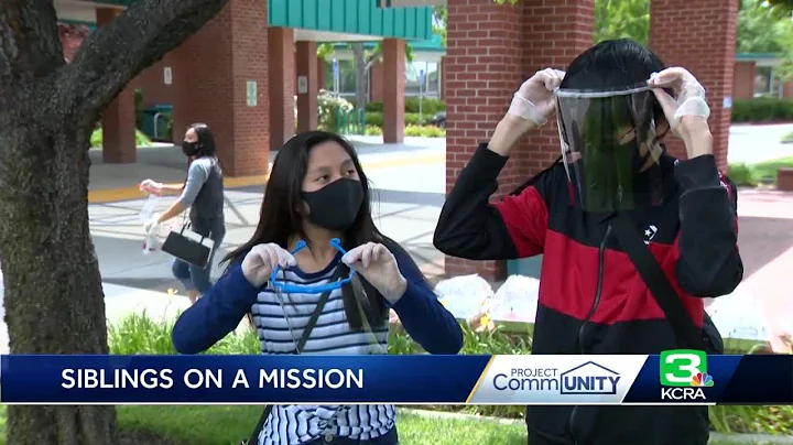 Tracy siblings make and deliver face shields