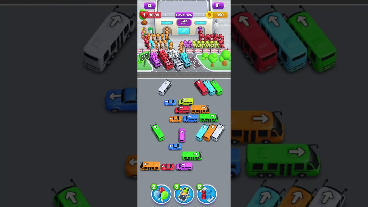 Crowd Express level 126 hard level Walkthrough Solution - YouTube