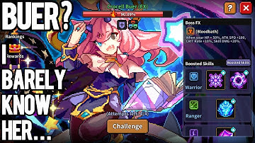 BUER?  I BARELY KNOW HER | CROCELL BUER WORLD BOSS BEST ATTEMPT - 7.9.2022 | MY HEROES: DUNGEON RAID