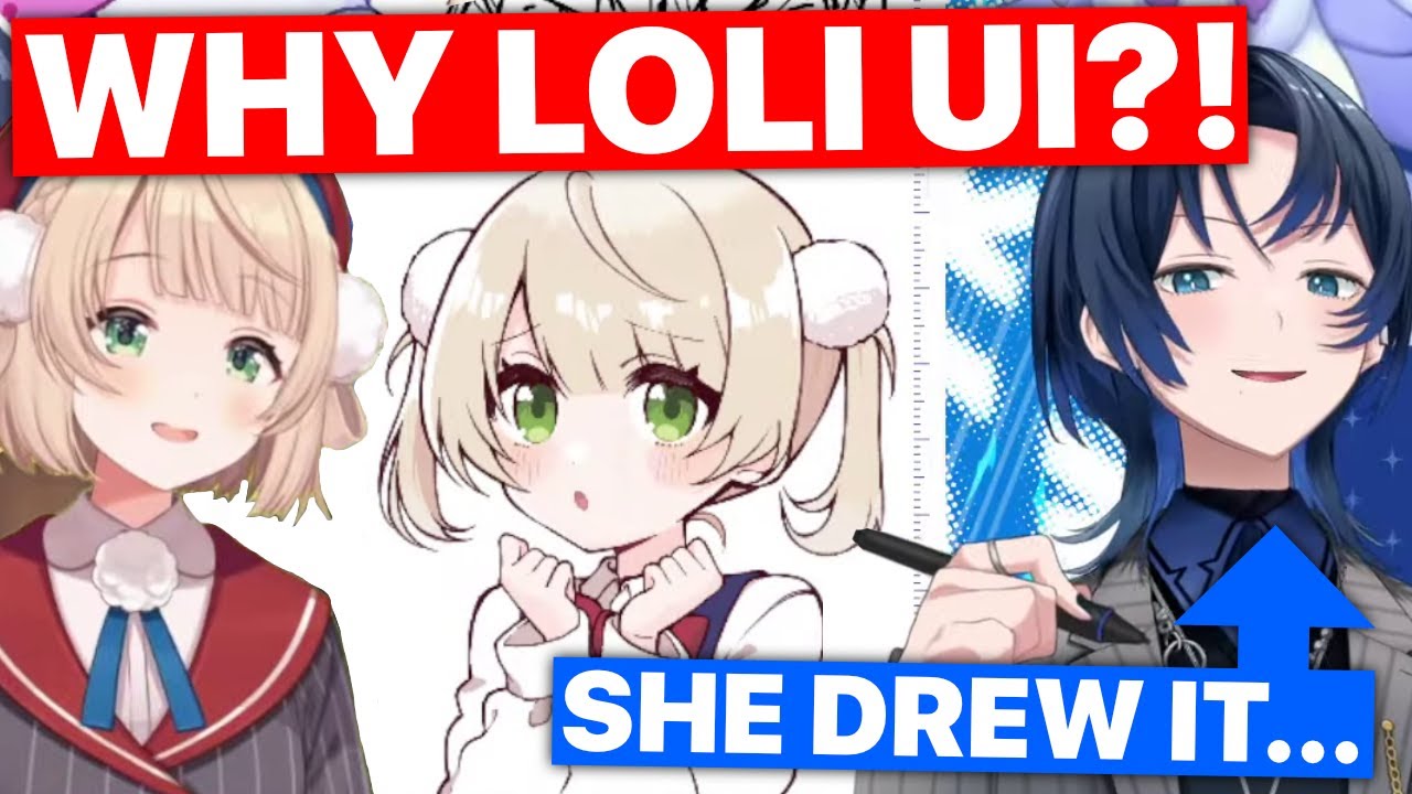 Ui-mama Realizes Ao Drew Loli-Ui (Shigure Ui, Hiodoshi Ao, Houshou Marine, Lun-Lun) [Eng Subs]