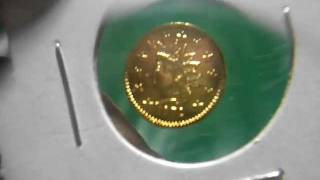 California gold tokens Indian and Liberty