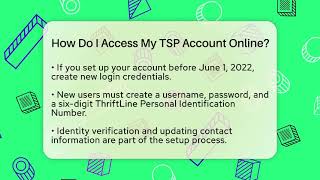 How Do I Access My TSP Account Online? - Get Retirement Help