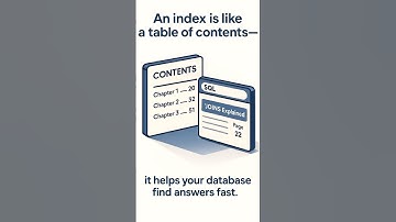 What is an INDEX in a SQL database?