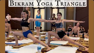 Triangle pose Bikram correction | Swiss girls