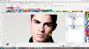 Line Art Photo With CorelDraw X7 | Cristiano Ronaldo | Time Lapse