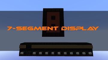 Minecraft | 7-Segment Display using Command Blocks | Redstone Showcase