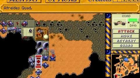 Dune 2: The Building of a Dynasty - Gameplay (PC DOS, 1992)
