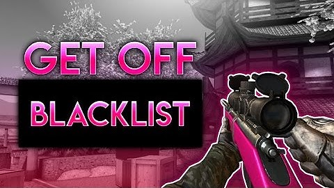 HOW TO GET OFF THE BLACKLIST IN BULLET FORCE!!!
