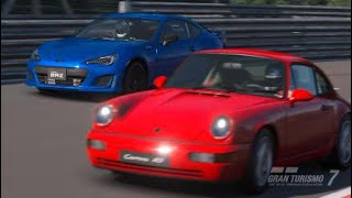 Battle Of The Giants Porsche 911 Carrera Rs 964 1992 Versus Subaru Brz 2015 At Nurburgring