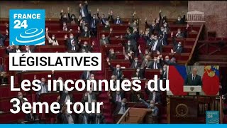 Législatives 2022 : les inconnues du troisième tour persistent • FRANCE 24