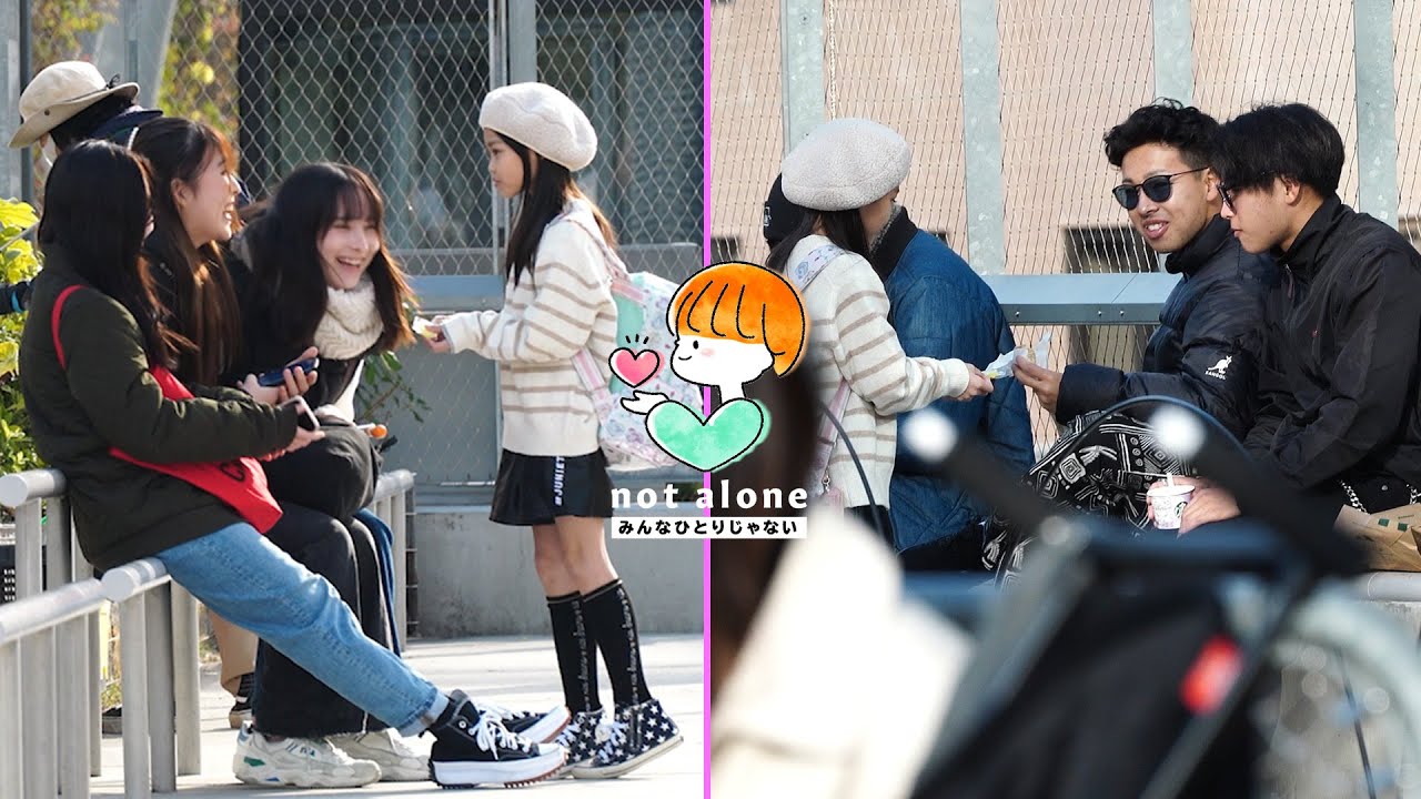 【ほっこり】かわいい少女から飴をもらった人達の反応が可愛かった