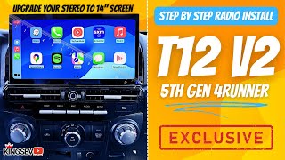 T12V2: Headunit Radio Install 5Th Gen 4Runner CarPlay & Android  !