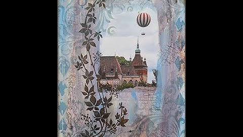 Mixed Media Art Journal Page - Working Around A Focal Point