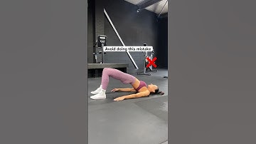 Glute bridges 🔥 Remember this tip for better glute connection #shorts