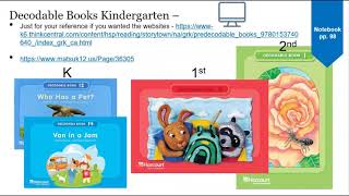 Week 9 Decodable Books and Orthography