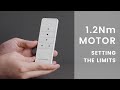 Louvolite 12nm motor how to set the upper  lower limits