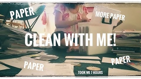 Clean With Me! // The KonMari Method // Papers...
